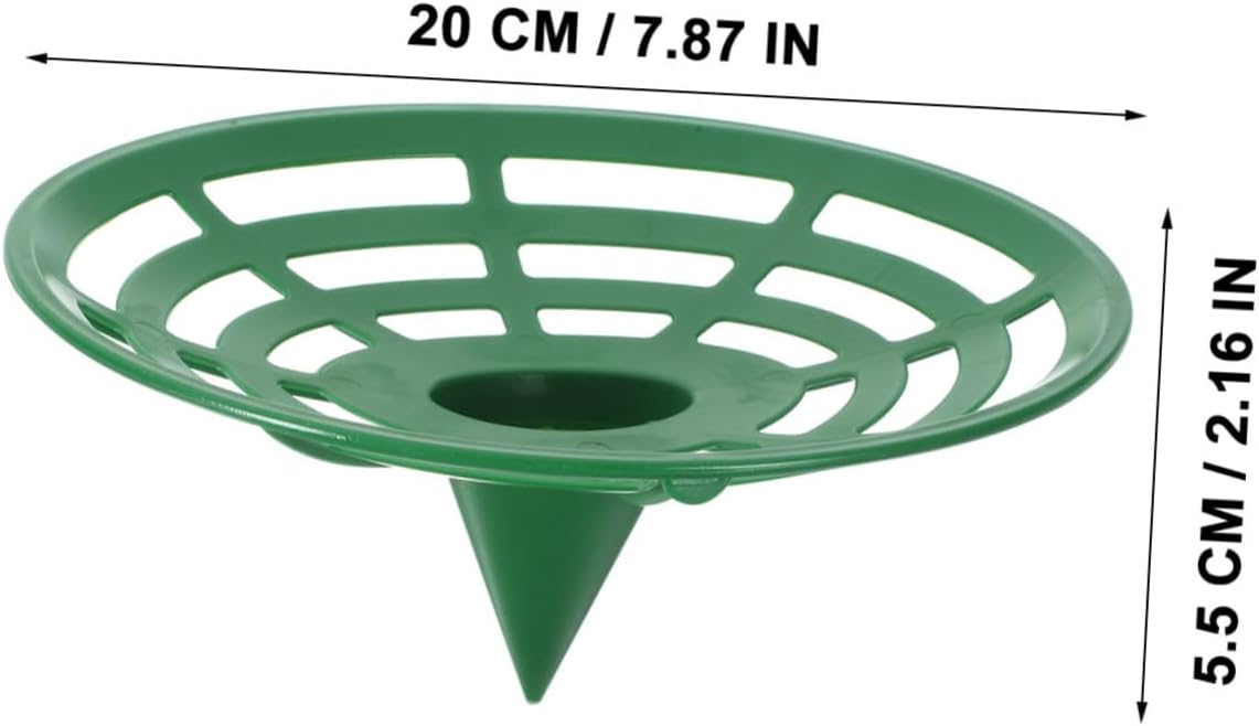 KESYOO 2sets Garden Fruits and Vegetables Strawberry Watermelon Ground Tray Support Frame Plant Rack Gardening Supply Practical Melon Holders Melon Supports Plastic Green 6pcs*2