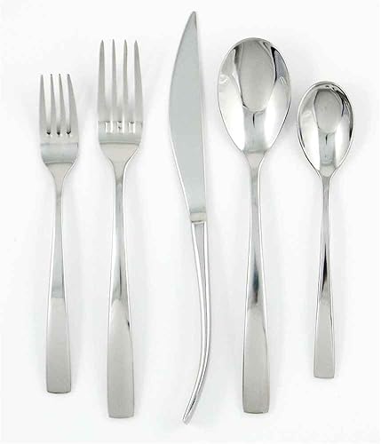 Ginkgo International President - Juego de cubiertos de acero inoxidable de 42 piezas, servicio para 8 Plus 2 piezas