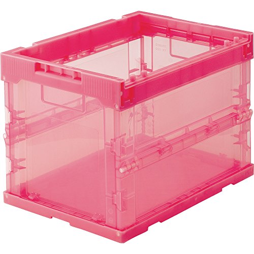TRUSCO TR-S20R-R Skeleton Container Folding Container 6.3 gal (20 L) Red
