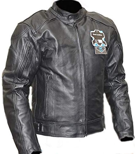 Super Cool Complete Protection Cowhide Hybrid Riders Jacket Using Buffalo Leather (XL)