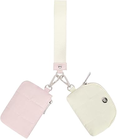 WESTBRONCO Puffer Tote bags for Women, Mini Keychain Wristlet Wallets
