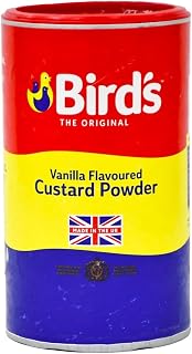 Bird's Vanilla Custard Powder 600g Pack of 4 - Classic British Recipe for Smooth Creamy Custard
