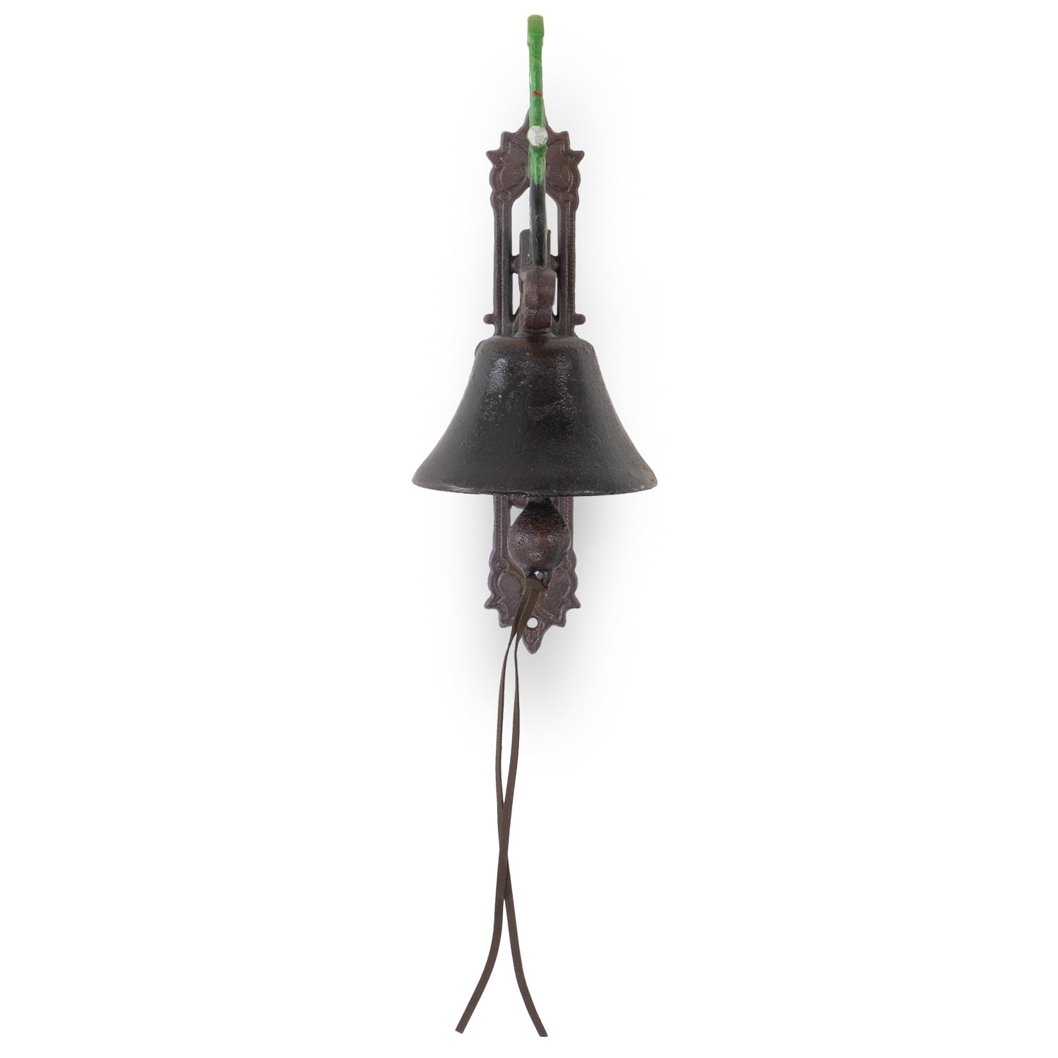 Moritz - Campana de Pared (Hierro Fundido, 37 cm de Altura), diseño de Tractor, Color Amarillo y Verde