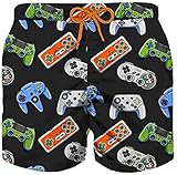 joystick boxers Costume, Boxer, Mar, Piscina Saint Barth MC2 Bañador bóxer negro estampado Joystick, Negro , 12 años