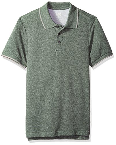 Lee Men's Polo Shirt Short Sleeve Big Tall Regular, Dark Green, XX-Large