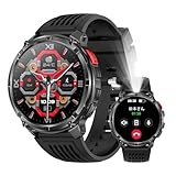 スマートウォッチ ChatGPT搭载 1100mAh高续航長持ちバッテリー 軍用規格 高輝度懐中電灯 iPhone対応 アンドロイド対応 1.7インチ高精細ディスプレイ スポーツウォッチ 100+運動モード 睡眠管理 活動量計 IP68防水 smart watch 着信通知・lineアプリ通知 Bluetooth通話 音声アシスタント 腕時計 実用機能 音楽再生 多種類文字盤 日本語説明書