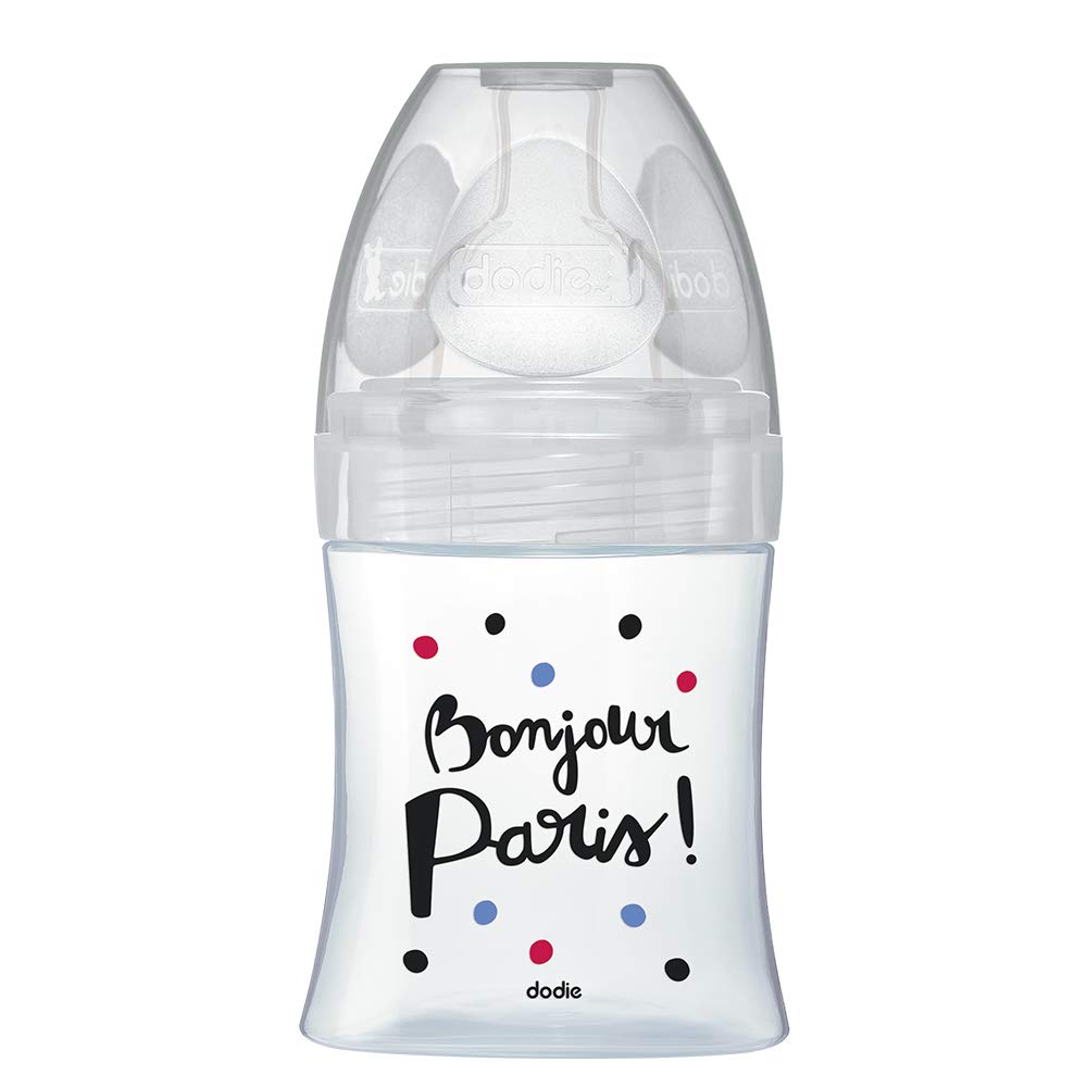 Sensation+ Anti-Colic Baby Bottle In Glass +0M Paris 150Ml Dodie