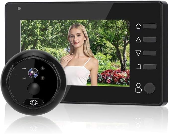 Drumstoneᴬˢᴰ 𝗦𝗽𝗲𝗰𝗶𝗮𝗹 𝟓 𝗬𝗲𝗮𝗿 𝗪𝗮𝗿𝗿𝗮𝗻𝘁𝘆 HD Smart Door Viewer with Night Vision Doorbell | Digital Peephole Camera Display | Motion Detection | Two-Way Viewing | Home Security Door-image-22