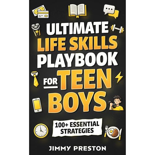 Ultimate Life Skills Playbook for Teen Boys Audiolibro Por Jimmy Preston arte de portada