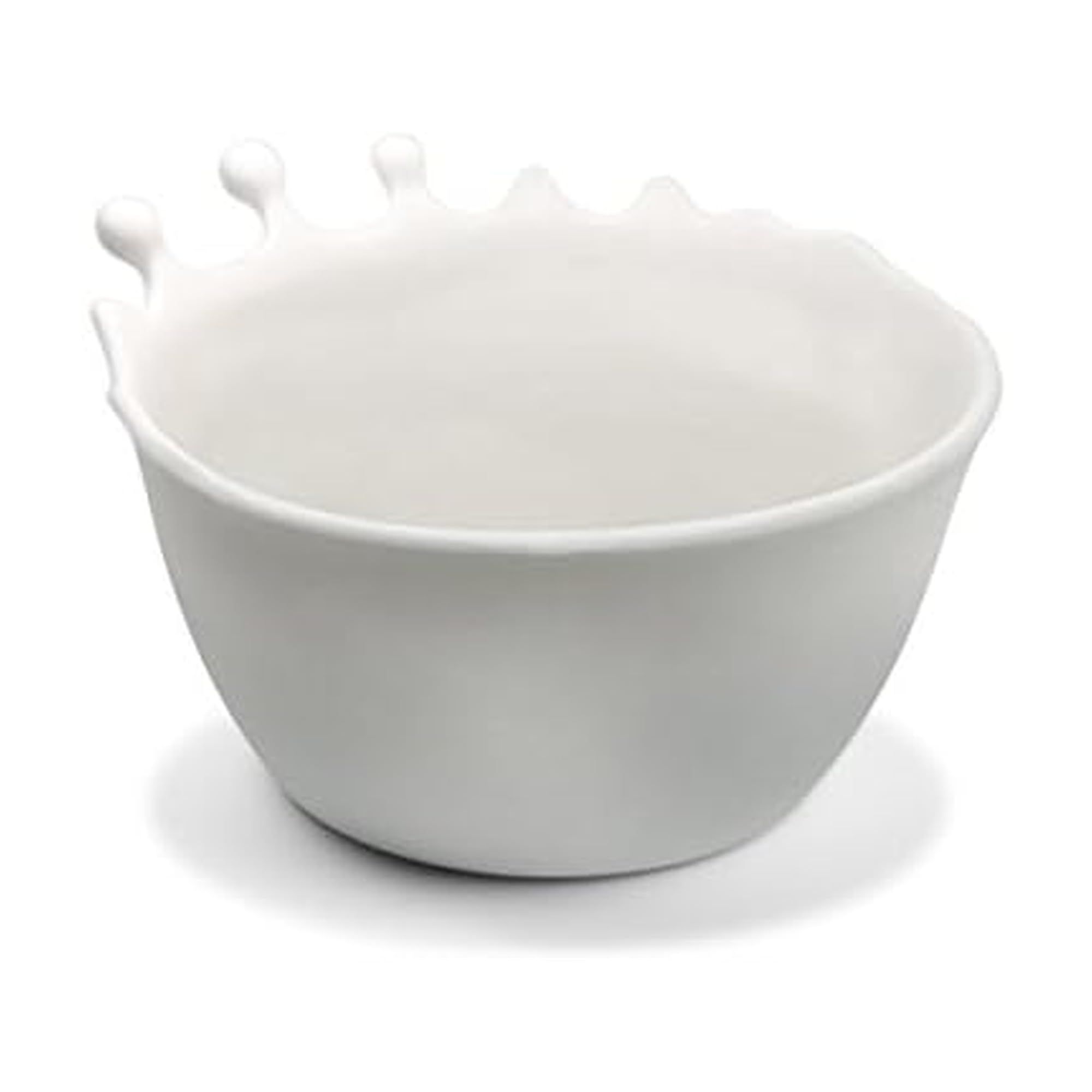 Fred & Friends SPILT MILK Splash Cereal Bowl, White
