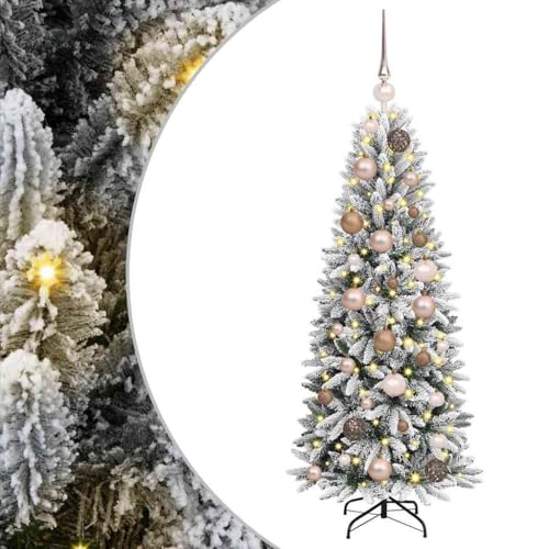 Árbol de Navidad de 120 cm con Estructura de Acero y Acabado Blanco Premium 3