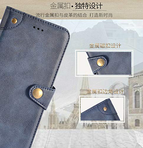 TienJueShi Marrone Con Fuzione Stand Portafoglio Caso In Pelle
