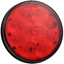 Grote 53252 - Supernova 4" 10-Diode Pattern Led Stop/Tail/Turn Light - Grommet Mount, Male Pin