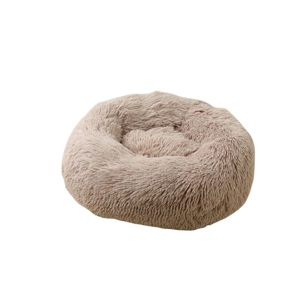 Maison en peluche pour chien VvieeR, lit rond haut de gamme doux 2XL