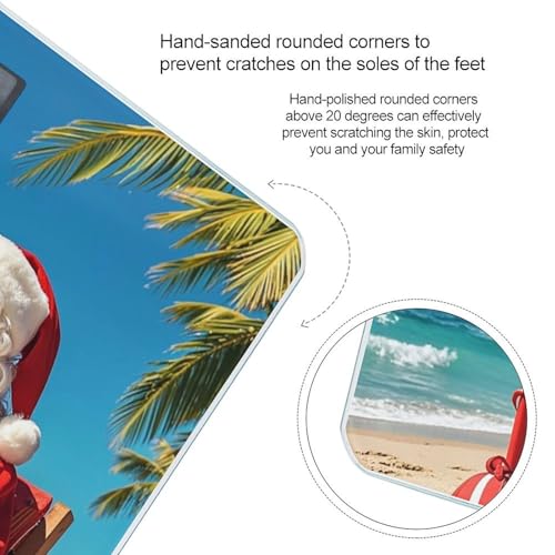 Báscula Digital de Baño Inteligente Santa Claus At Beach miniatura 4