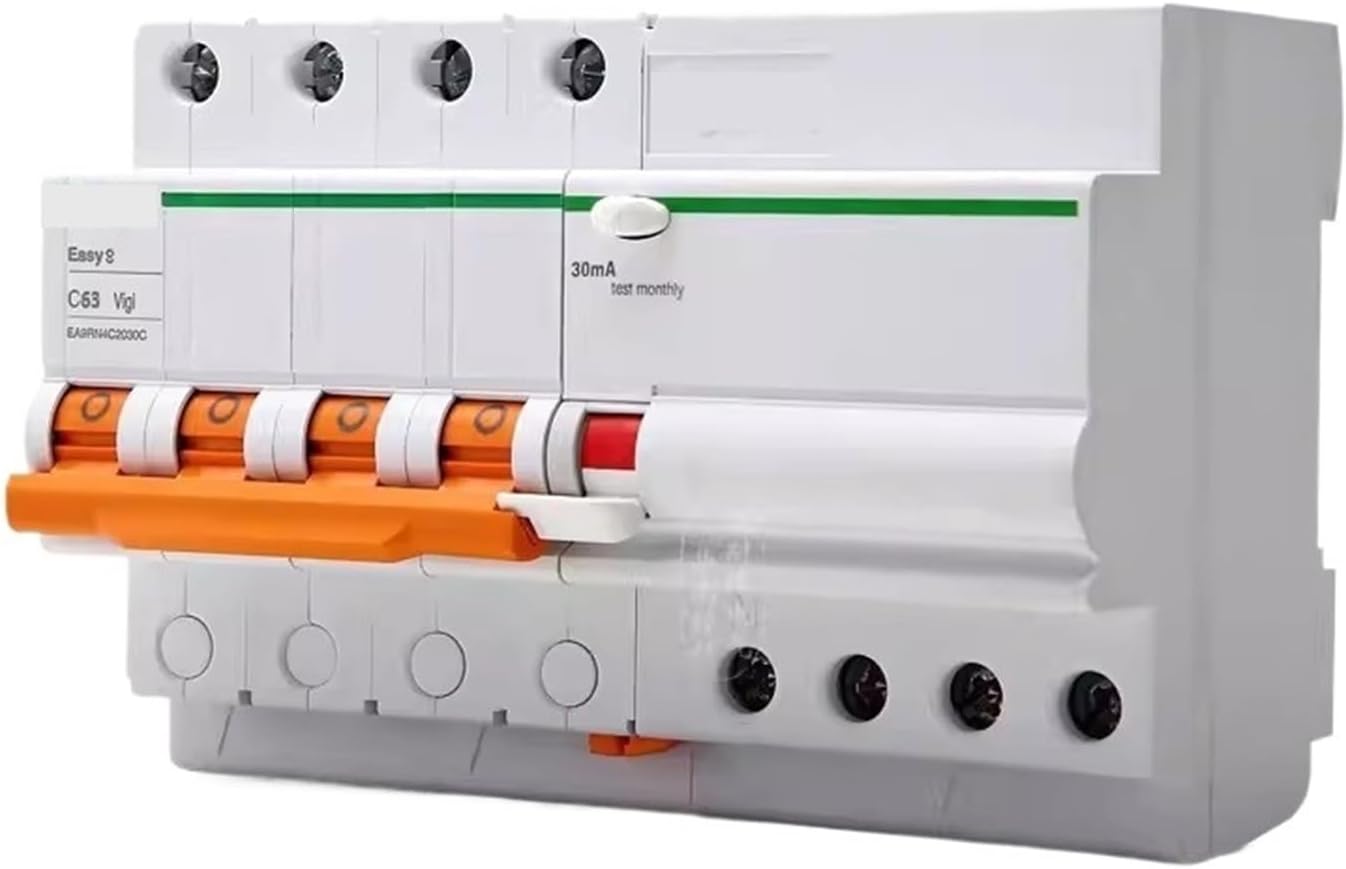 Mini Disjuntor EA9R Leakage Protection Circuit Breaker 4p C Type 6A 10A 16A 20A 25A 32A 40A 50A 63A 6kA(25A)