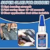 Rubber Glue 30 g, Super Glue for Rubber, Clear Instant Adhesive for Tire, Shoes, Belt, Soles, Hose, Mat & Neoprene Repair and More, Waterproof, Heat-Resistant (Clear, 30 Grams * 1 Pack, Rubber Glue)