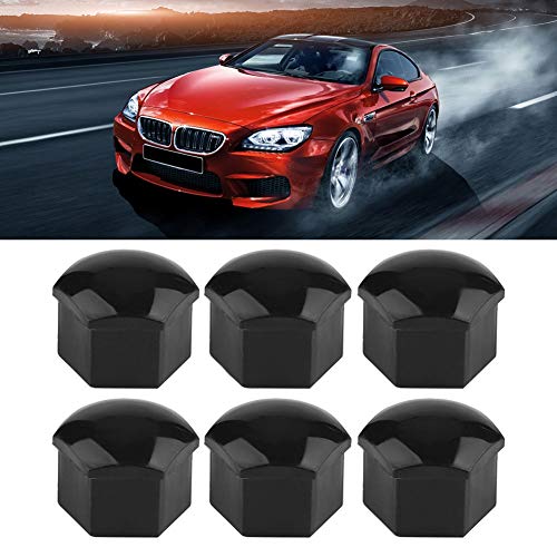 Image of 20pcs 19mm Car Wheel Nut,Nylon PA66 Car Wheel Nut Auto Hub Screw Cover Bolt Rims Exterior (Black)