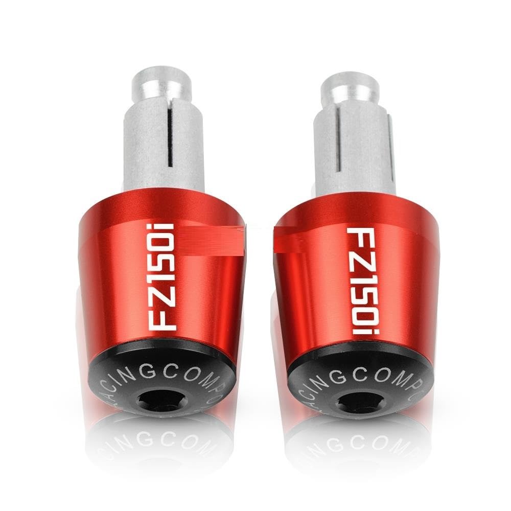 Puños de manillar de 22mm para Yamaha FZ150I tapas rojas