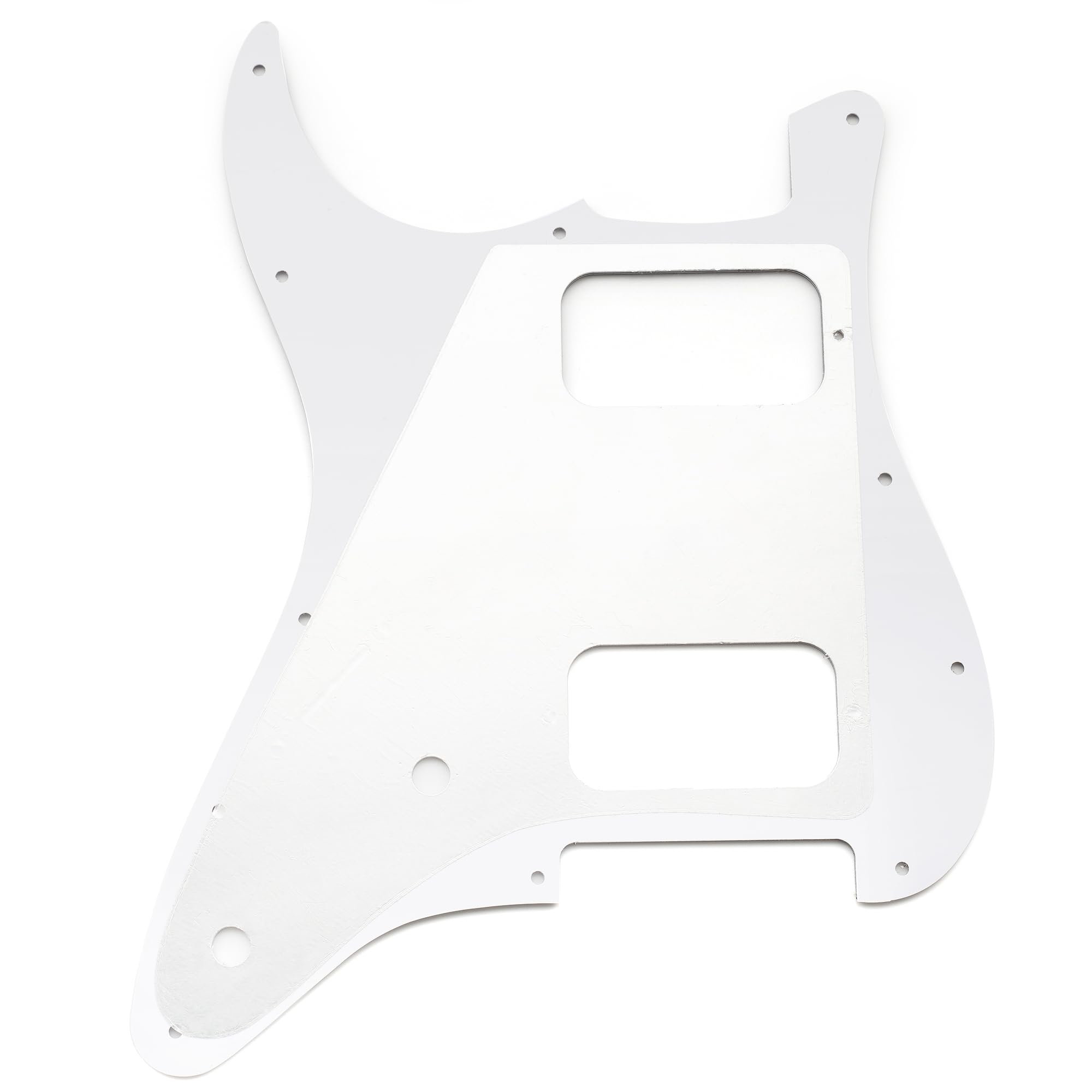 Musiclily Pro 11 Holes ST HH Guitar Pickguard with Round Corner Uncovered Humbucker 2-Pot Layout for Fender Squier Strat Style Electric Guitar - Image 3