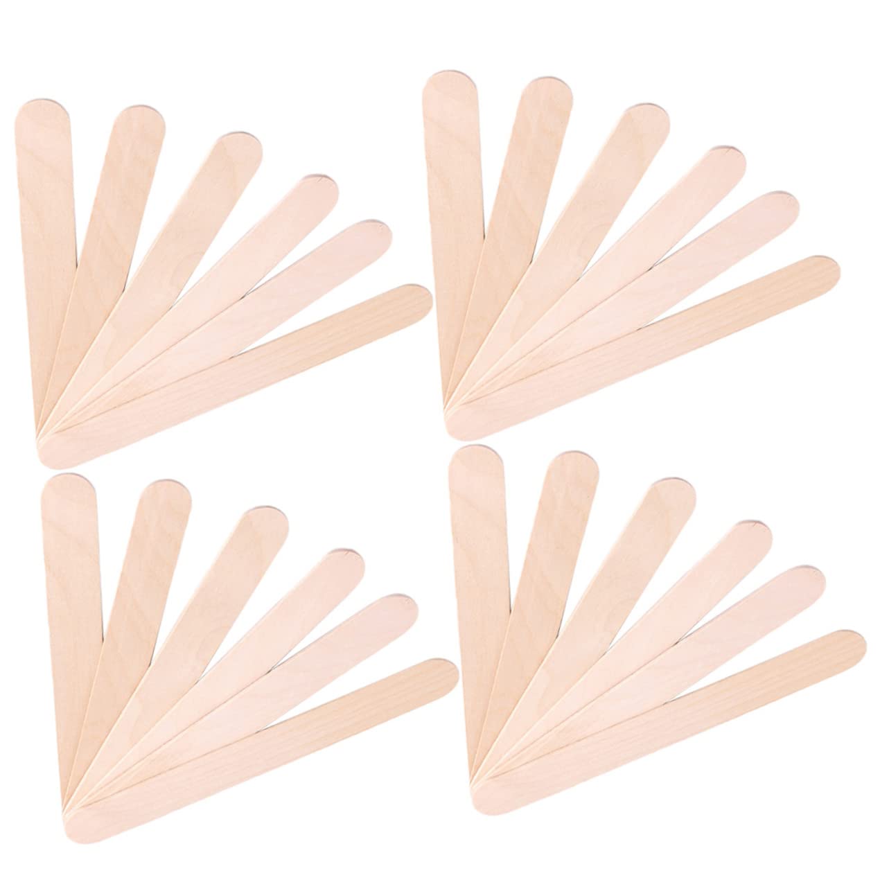 MUCKLILY 200pcs Multi-Function Wax Sticks for Body Hair Removal Portable Wax Applicators Professional Tongue Depressors