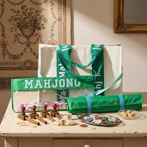 Set organizador y bolso para Mahjong americano 3 piezas miniatura 5