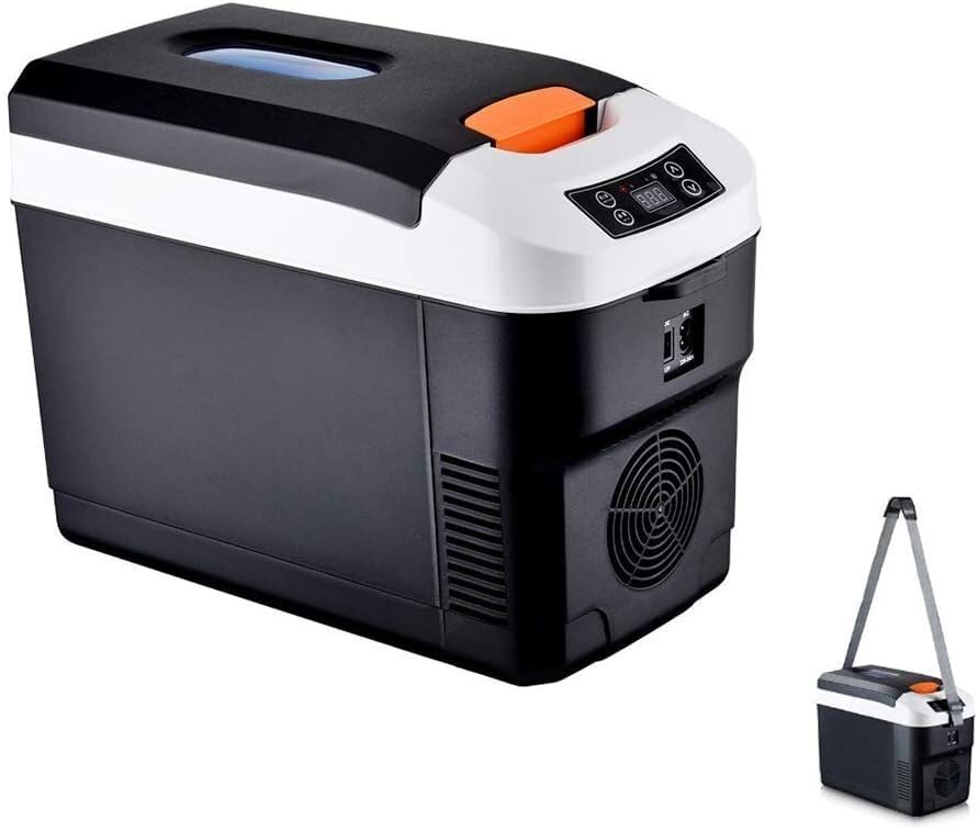 Réfrigérateur de voiture silencieux 10 litres portable à panneau LCD