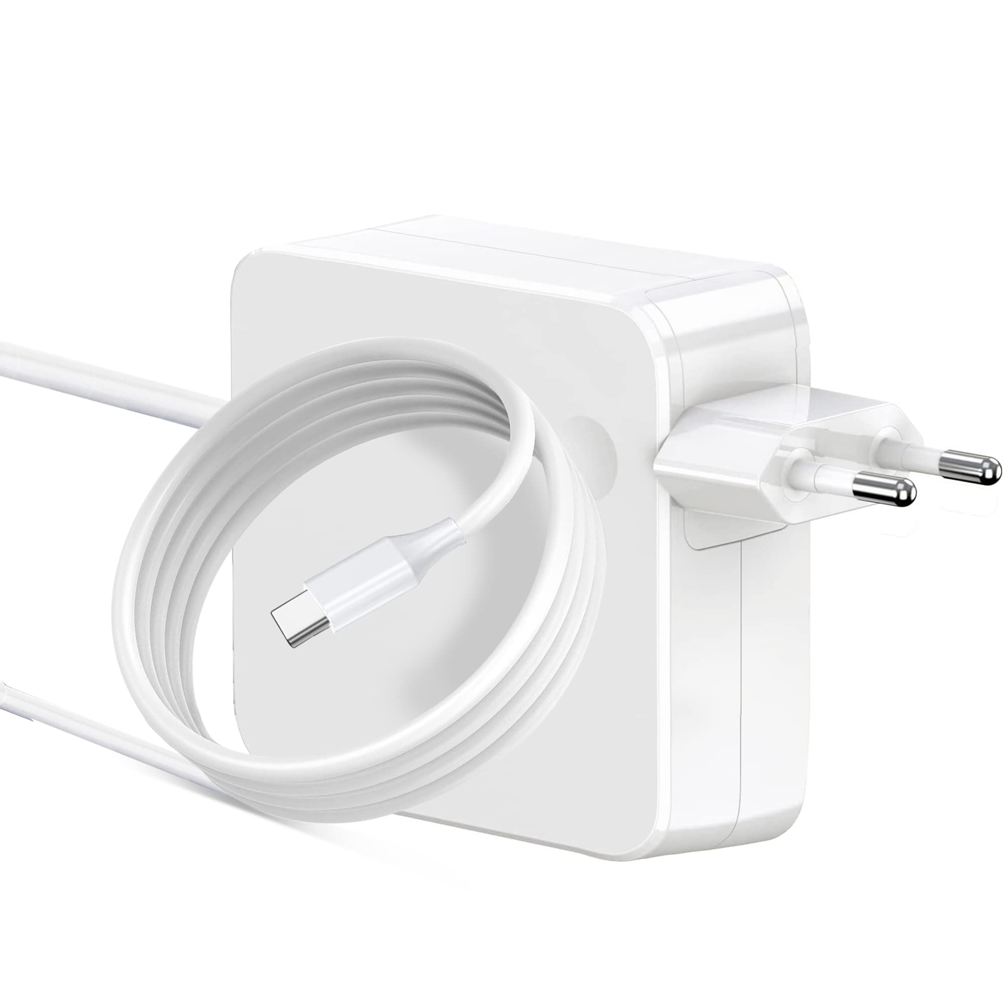 MacBook zasilacz 61 W/kabel USB C (USB), ładowarka/kompatybilny z MacBook Air 13" (2018, 2019, 2020, 2021), Pro (2017 2018 2019 2020 2021) 13 cali, iPad Pro, Huawei, Xiaomi, Dell/adapter sieciowy