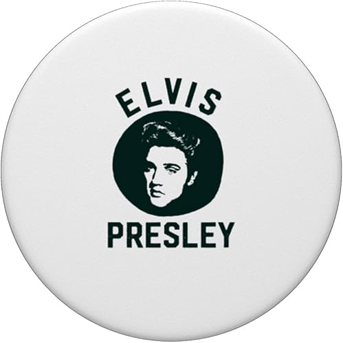 Miniatura 3 de Elvis Presley PopSockets de fotos verde oscuro PopGrip intercambiables