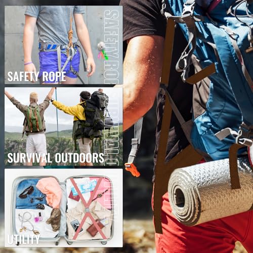 Nylon Webbing 1 inch 1.5 inch Heavy Duty Nylon Strap Flat Climbing Webbing for Indoor Outdoor Gear Crafting DIY Repairing Belt Camping Hiking Sports(Oyster Blue,1 inch x 10 Yards)