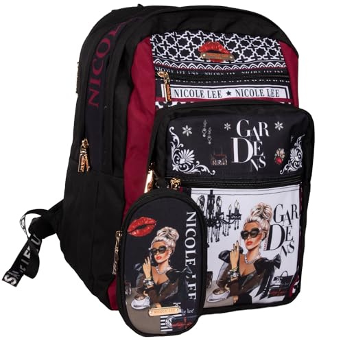 Bolsas, Luggage Nicole Lee Mochila de nylon estampada con bolsita extra SS24