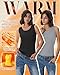 Yearntown 5 Pcs Women's Fleece Lined Tank Tops Thermal Crew Neck Sleeveless Tops Basic Casual Yoga Underwear(Black, Light Gray, Nude Color, Khaki, White,Medium)