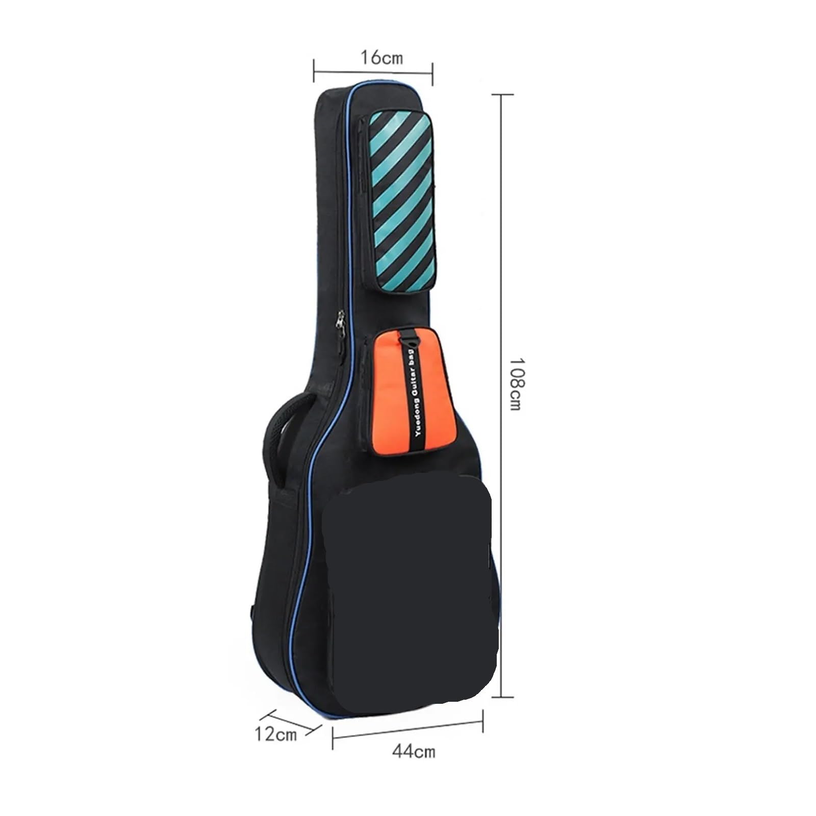 Funda para Guitarra Bolsa for bajo eléctrico con 3 Bolsillos, Bolso Profesional for actuaciones en el Escenario para Guitarra