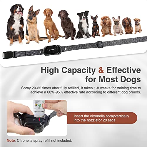 Citronella Bark Collar, Automatic Citronella Dog Bark Collar Spray Anti Dog Bark Collars With 2 Adjustable Spray Level, Citronella Dog Barking Training Collar No Shock Safty For Dogs #TOP6