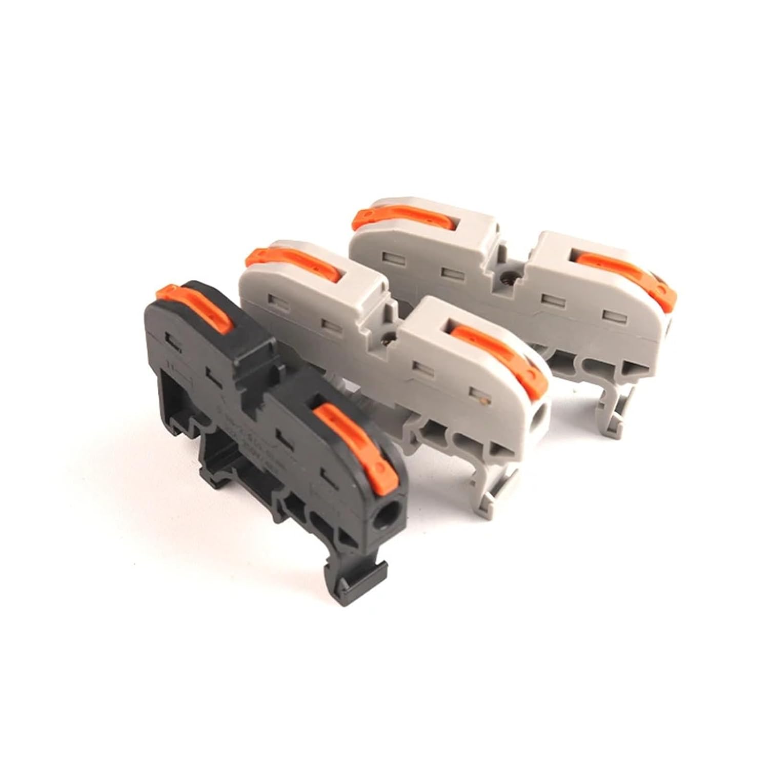 Boxed Wire Connector Terminal Block 211Quick Wiring Compact Splicing Cable Connector Terminal Block 20Pcs(211 Black Boxed)