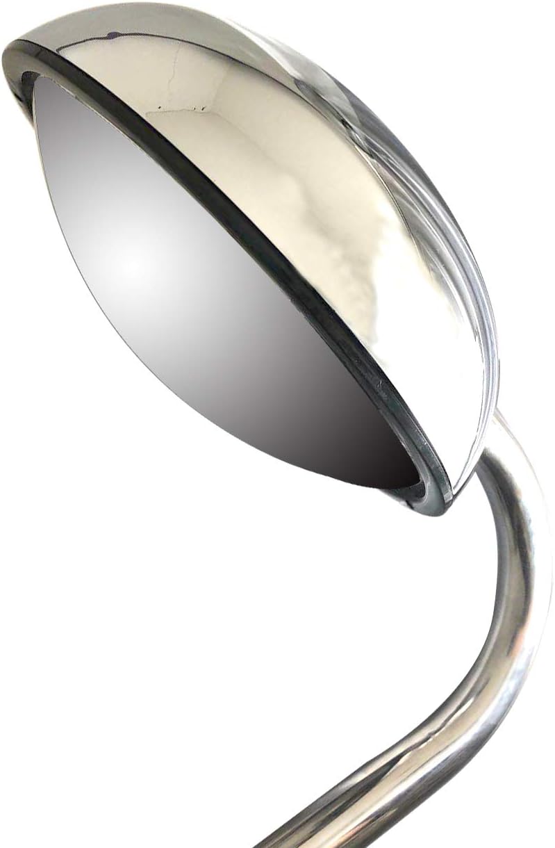 Replacement Stainless steel Hood Mirror Passenger Right Side Fit Kenworth T680 Peterbilt 579 587