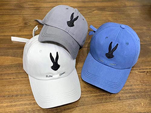 Preisvergleich Produktbild Axlgw Modischer niedlicher Sonnenhut für Erwachsene, Baseballkappe, Stickerei, Tiere, Sommer, Outdoor, verstellbar, Hip-Hop-Mütze, gelb, Baumwolle