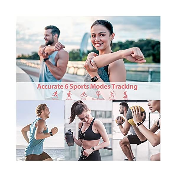 NAIXUES Smart Watches for Women, 1.69" HD LCD Smart Watch with Stainless Band Heart Rate Blood Oxygen Sleep Monitor, IP68 Waterproof Fitness Tracker for Android Phones and iPhone, Smart Watch (Yellow)