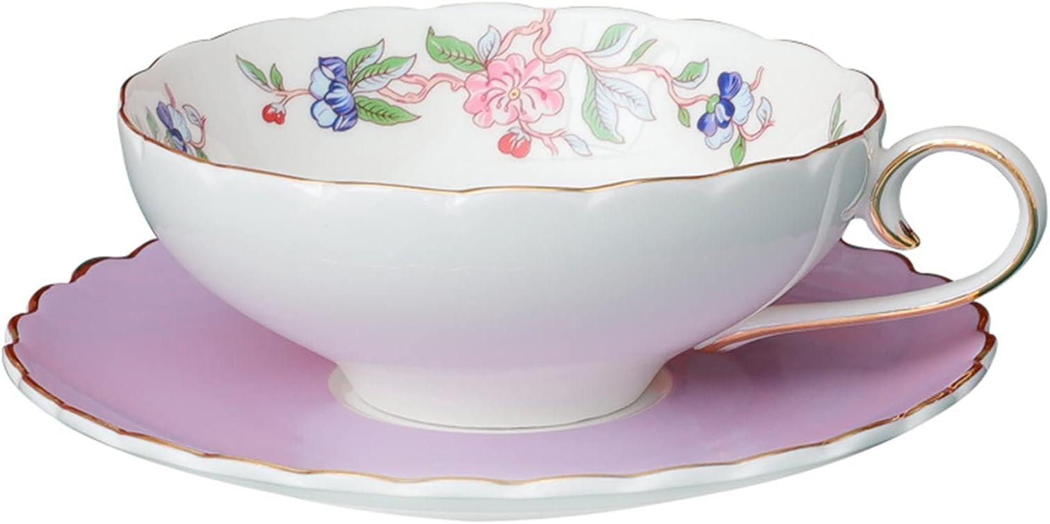 Pink Lotus Cup with Saucer