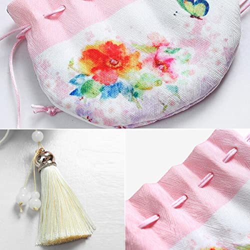 4 Bolsitas de Seda Chinas para Joyas con Cordón miniatura 4