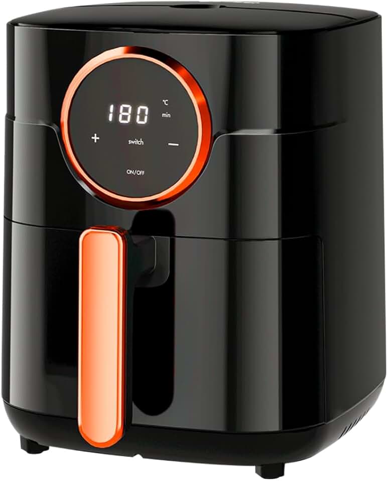 Gaabor Air Fryer Fritadeira Elétrica sem Óleo 4L Touch 220v Preta Tecnologia Cyclone Air