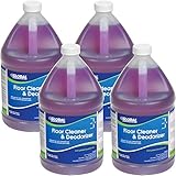 Global Industrial Multi-Purpose Floor Cleaner & Deodorizer, Lavendar Scented, 1 Gallon Bottle, 4/Bottles, Commercial & Industrial Multi-Surface Floor Cleaner