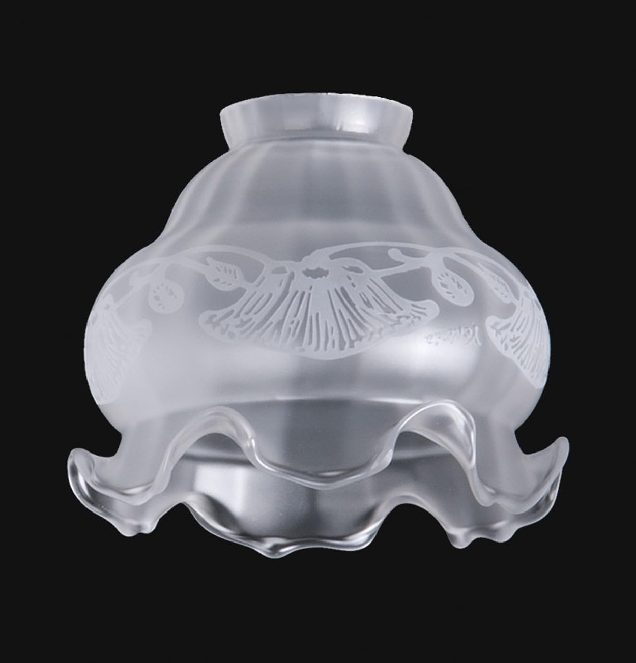 B&P Lamp® Art Nouveau Etched Fixture Shade