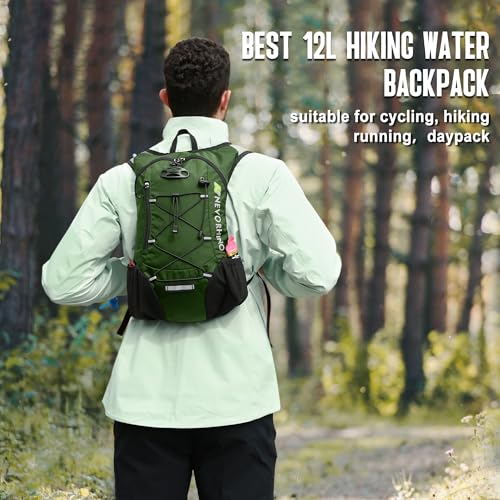 Image of Lightweight Hydration Backpack, Running Backpack with 2L Water Bladder, Hydro Water Daypack for Cycling Hiking Rave for Men Women