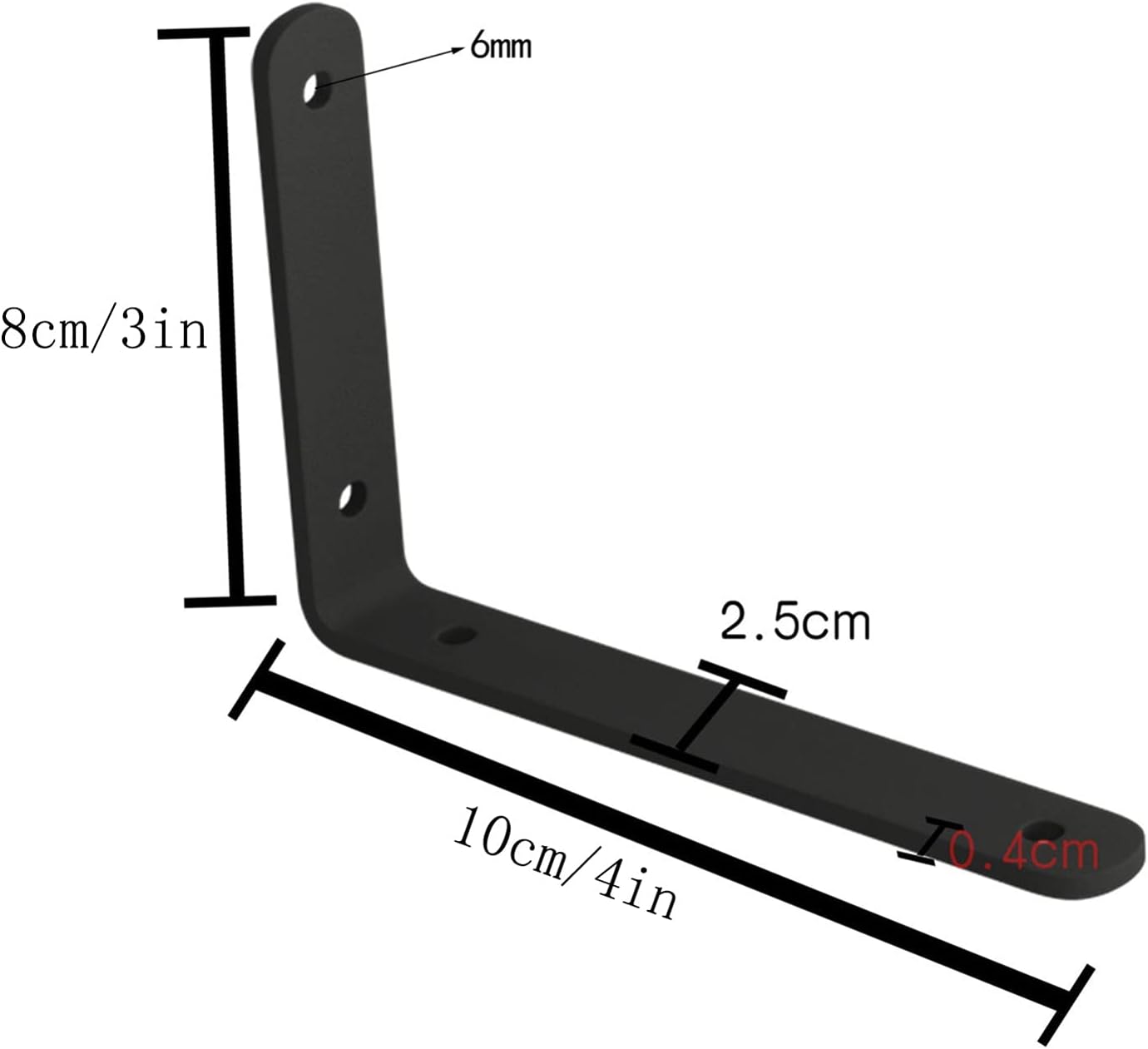 l shape brackets, Heavy Duty Shelf Brackets, Support Bracket L Shape Shelving Bracket Right Angle Bracket Shelf Supporter,for Home Decoration Storage Organizer,with Screws,2 Pcs(Size:8×15cm/3×6in) ( S