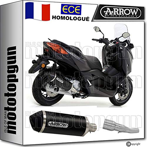 ARROW KIT POT ECHAPPEMENT APPROUVE URBAN NOIR X-MAX 125 2018 18 53526ANN + 53073MI