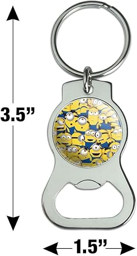 Miniatura 3 de GRAPHICS & MORE Minions Minion - Llavero de collage con abrebotellas