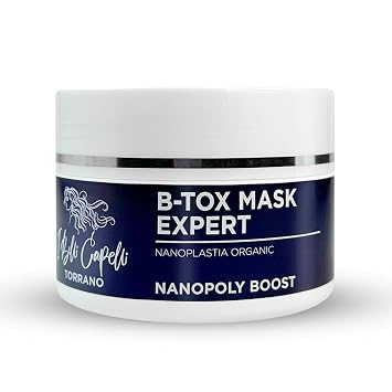 I Belli Capelli Torrano Hair B-tox Treatment, Nanoplastia Thermal Activated Mask for Dry Frizzy Hair, Formaldehyde Free - Results for up to 3 month - B-tox Capilar para el Cabello 250 ml/8.8 oz