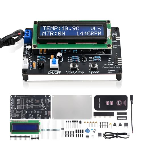 Controlador de ventilador PWM LCD con sensor térmico para regular velocidad 2