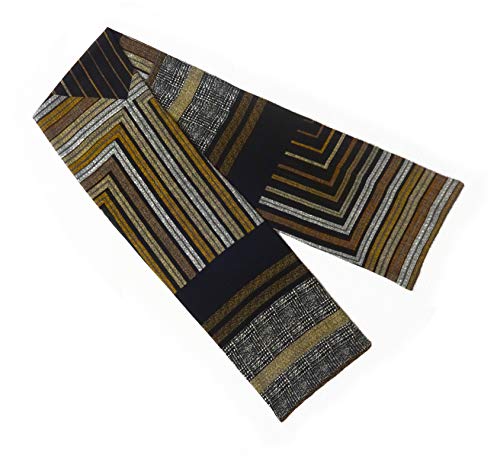 Mens Ascot Scarf Cravat Neckerchief Handmade Black Brown Beige Gray Neck Tie Classic Informal Style